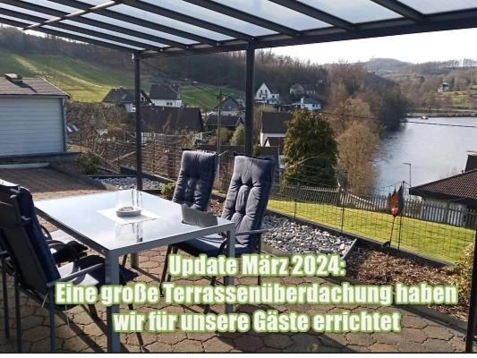 Exklusive Ferienwohnung 'Agger-Blick' Mit Grosser Seeblick-Terrasse & Sauna Ґуммерсбах Екстер'єр фото