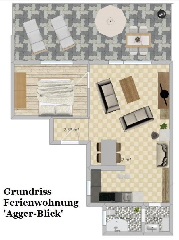 Exklusive Ferienwohnung 'Agger-Blick' Mit Grosser Seeblick-Terrasse & Sauna Ґуммерсбах Екстер'єр фото